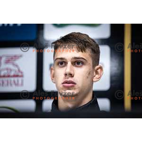 at the press conference during Prva liga Telemach football match between Mura and Olimpija in Fazanerija, Murska Sobota, Slovenia on September 17, 2022. Photo: Jure Banfi
