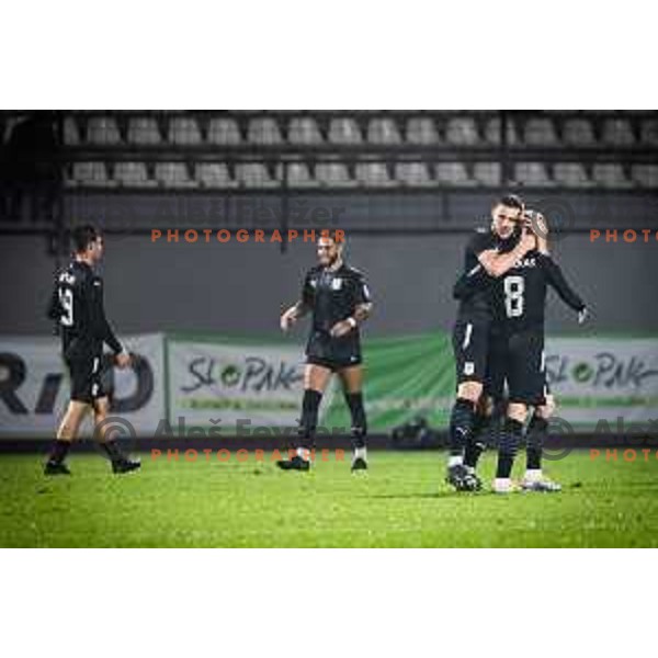 in action during Prva liga Telemach football match between Mura and Olimpija in Fazanerija, Murska Sobota, Slovenia on September 17, 2022. Photo: Jure Banfi