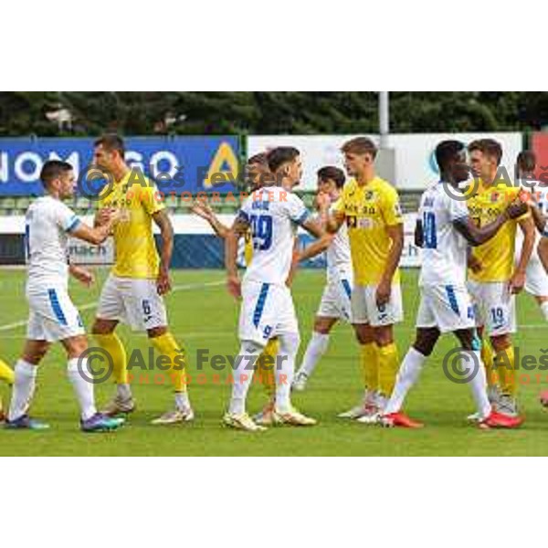 in action during Prva Liga Telemach 2022-2023 football match between Bravo and Gorica in Ljubljana, Slovenia on September 18, 2022