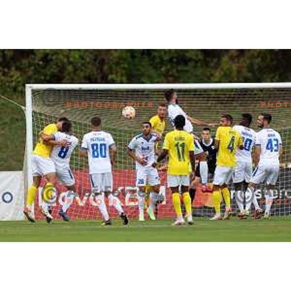 in action during Prva Liga Telemach 2022-2023 football match between Bravo and Gorica in Ljubljana, Slovenia on September 18, 2022