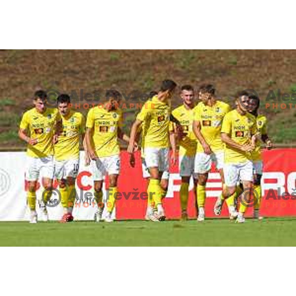 in action during Prva Liga Telemach 2022-2023 football match between Bravo and Gorica in Ljubljana, Slovenia on September 18, 2022