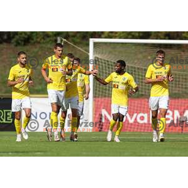 in action during Prva Liga Telemach 2022-2023 football match between Bravo and Gorica in Ljubljana, Slovenia on September 18, 2022