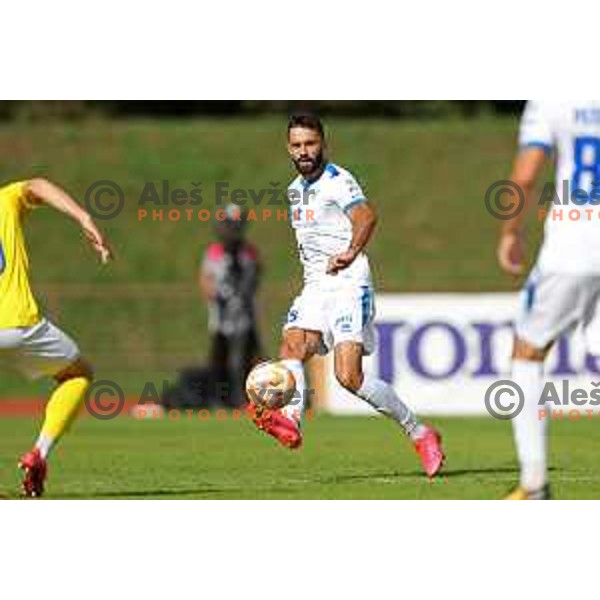 in action during Prva Liga Telemach 2022-2023 football match between Bravo and Gorica in Ljubljana, Slovenia on September 18, 2022