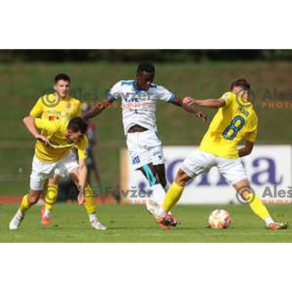 in action during Prva Liga Telemach 2022-2023 football match between Bravo and Gorica in Ljubljana, Slovenia on September 18, 2022