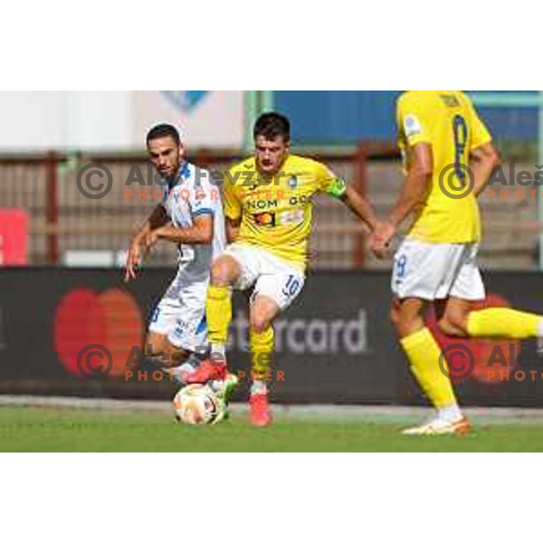 Martin Kramaric in action during Prva Liga Telemach 2022-2023 football match between Bravo and Gorica in Ljubljana, Slovenia on September 18, 2022
