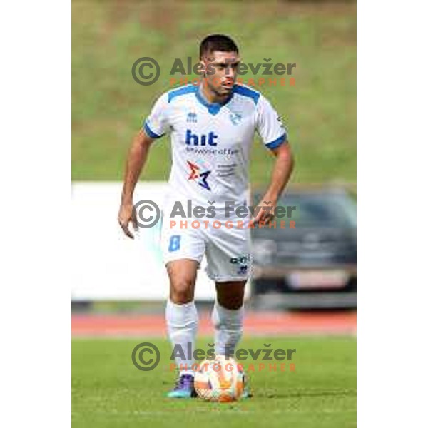 Matija Sirok in action during Prva Liga Telemach 2022-2023 football match between Bravo and Gorica in Ljubljana, Slovenia on September 18, 2022
