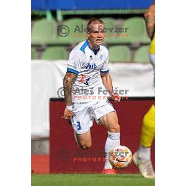 in action during Prva Liga Telemach 2022-2023 football match between Bravo and Gorica in Ljubljana, Slovenia on September 18, 2022