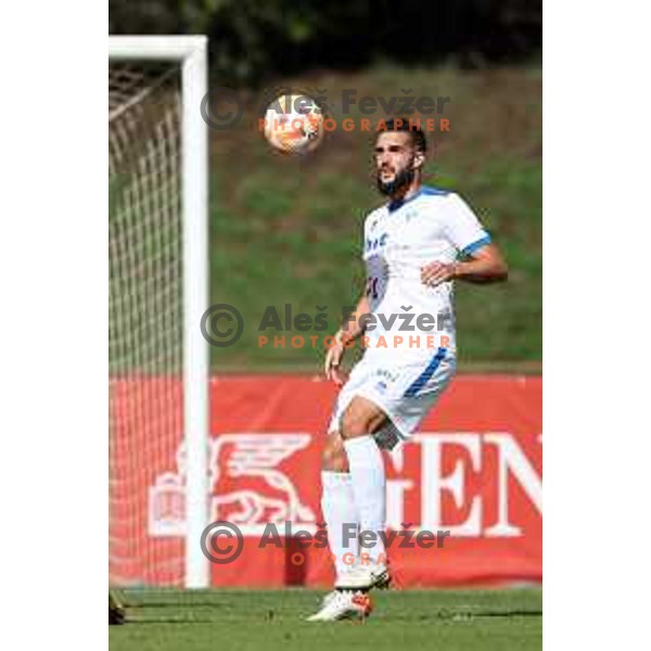 in action during Prva Liga Telemach 2022-2023 football match between Bravo and Gorica in Ljubljana, Slovenia on September 18, 2022