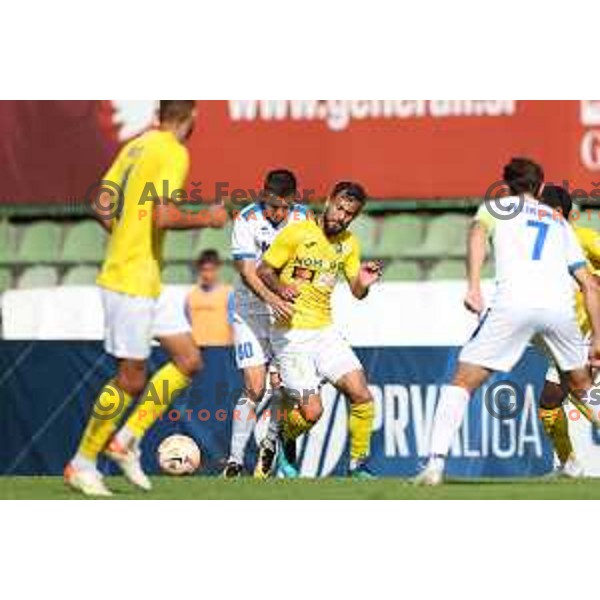 in action during Prva Liga Telemach 2022-2023 football match between Bravo and Gorica in Ljubljana, Slovenia on September 18, 2022