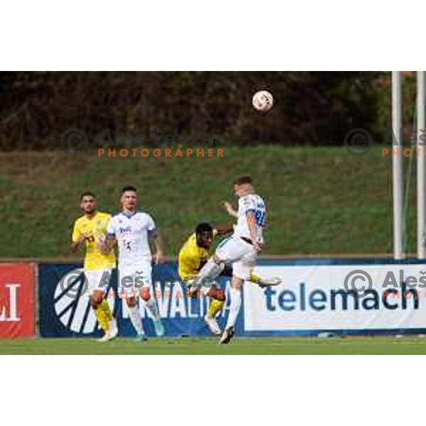 in action during Prva Liga Telemach 2022-2023 football match between Bravo and Gorica in Ljubljana, Slovenia on September 18, 2022