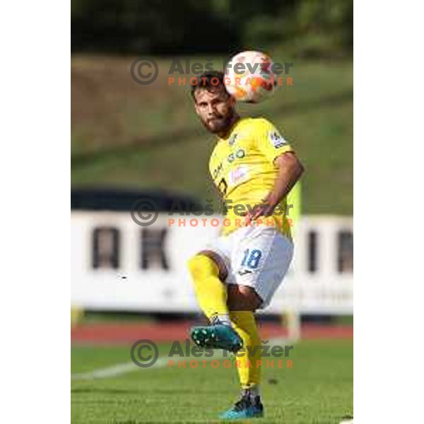 in action during Prva Liga Telemach 2022-2023 football match between Bravo and Gorica in Ljubljana, Slovenia on September 18, 2022