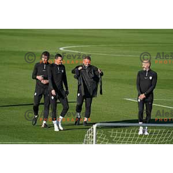 Matjaz Kek, head coach of Slovenia during the practice session of Slovenia National football team in NNC Brdo, Slovenia on September 19, 2022