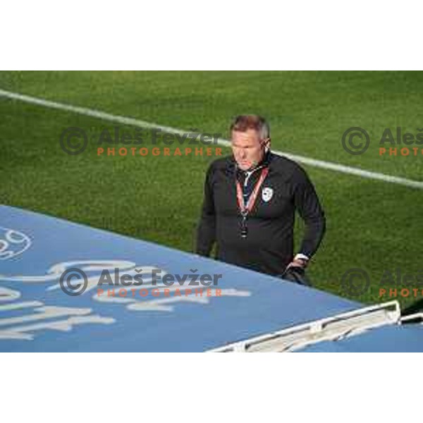 Matjaz Kek, head coach of Slovenia during the practice session of Slovenia National football team in NNC Brdo, Slovenia on September 19, 2022