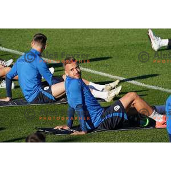 during the practice session of Slovenia National football team in NNC Brdo, Slovenia on September 19, 2022
