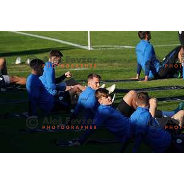Jaka Bijol of Slovenia during the practice session of Slovenia National football team in NNC Brdo, Slovenia on September 19, 2022