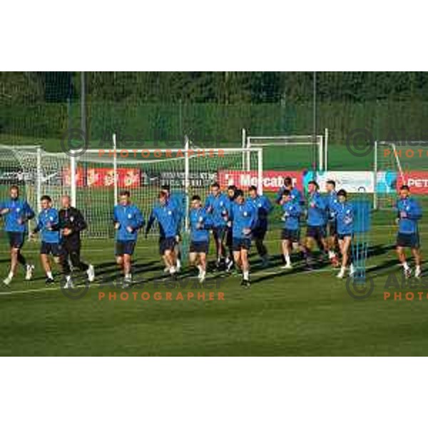 during the practice session of Slovenia National football team in NNC Brdo, Slovenia on September 19, 2022