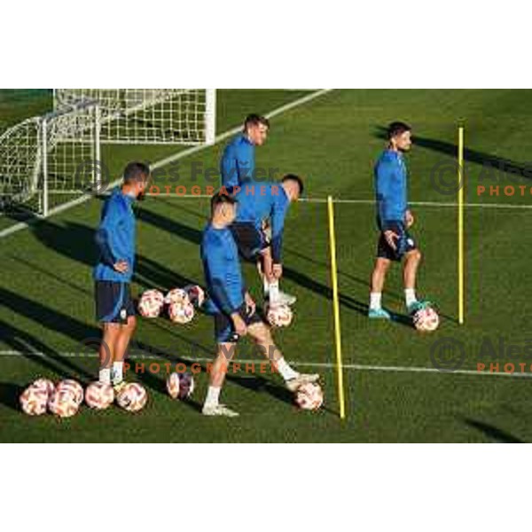 during the practice session of Slovenia National football team in NNC Brdo, Slovenia on September 19, 2022