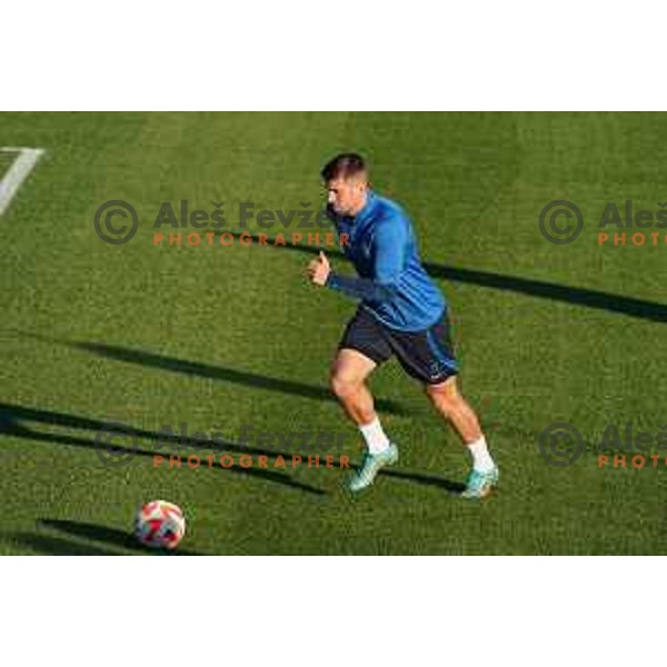 during the practice session of Slovenia National football team in NNC Brdo, Slovenia on September 19, 2022