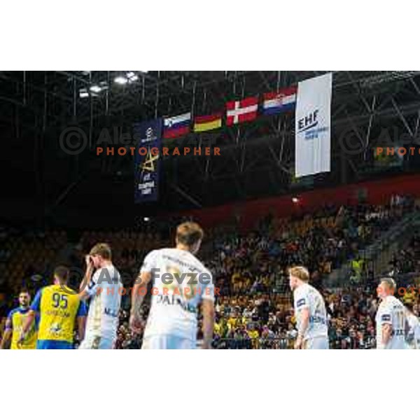 in action during EHF Champions League handball match between Celje Pivovarna Lasko and THW Kiel in Zlatorog Arena, Celje, Slovenia on September 21, 2022