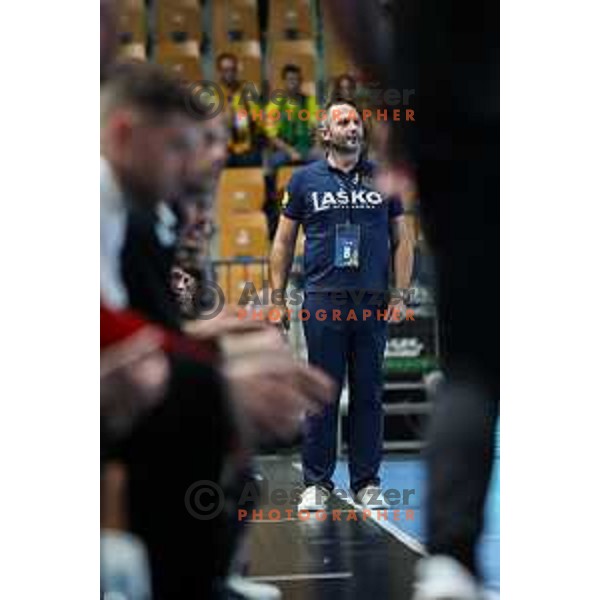 Alem Toskic during EHF Champions League handball match between Celje Pivovarna Lasko and THW Kiel in Zlatorog Arena, Celje, Slovenia on September 21, 2022