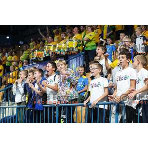 in action during EHF Champions League handball match between Celje Pivovarna Lasko and THW Kiel in Zlatorog Arena, Celje, Slovenia on September 21, 2022