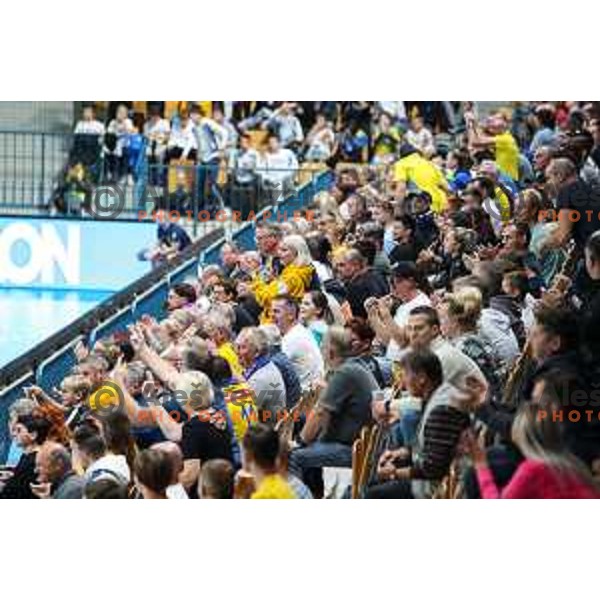 in action during EHF Champions League handball match between Celje Pivovarna Lasko and THW Kiel in Zlatorog Arena, Celje, Slovenia on September 21, 2022