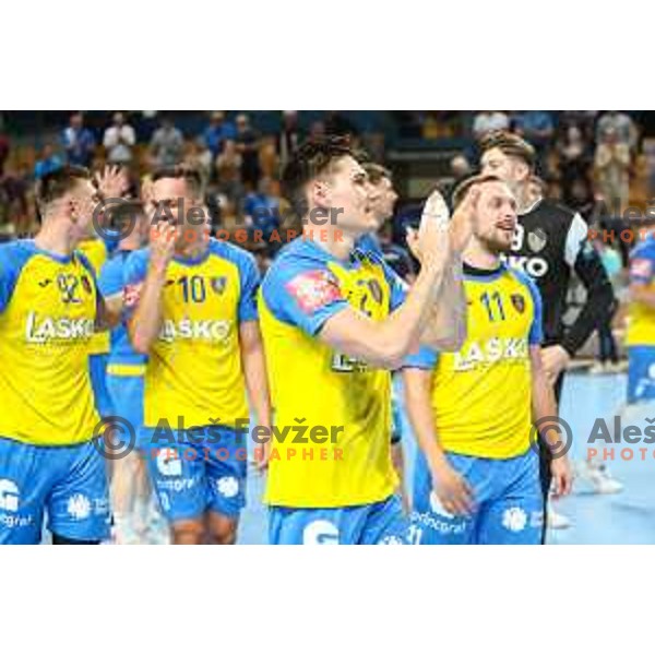after EHF Champions League handball match between Celje Pivovarna Lasko and THW Kiel in Zlatorog Arena, Celje, Slovenia on September 21, 2022