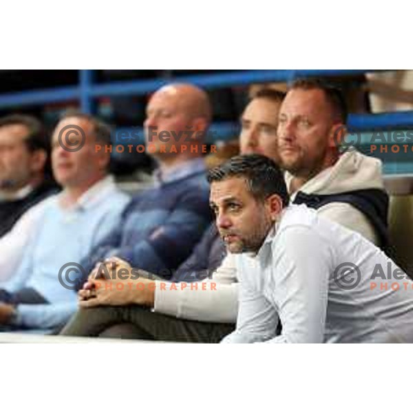 Ales Kriznar during the Slovenian basketball SuperCup match between Cedevita Olimpija and Helios Suns in Skofja Loka on September 23, 2022
