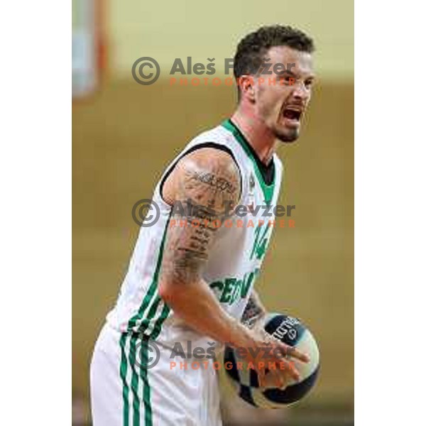 Josh Adams in action during Slovenian basketball SuperCup match between Cedevita Olimpija and Helios Suns in Skofja Loka on September 23, 2022 