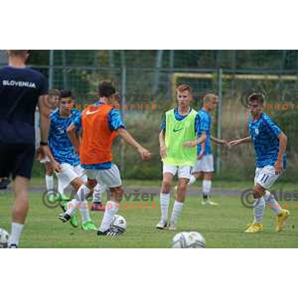 in action during U-15 friendly football match between Italy and Slovenia in Gradisca D\'isonzo, Italy on September 15, 2022