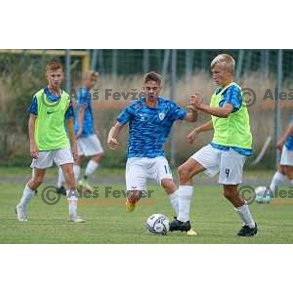 in action during U-15 friendly football match between Italy and Slovenia in Gradisca D\'isonzo, Italy on September 15, 2022