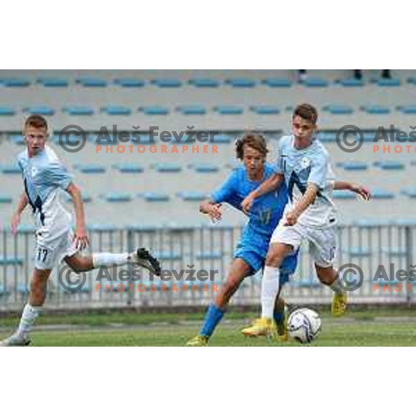 in action during U-15 friendly football match between Italy and Slovenia in Gradisca D\'isonzo, Italy on September 15, 2022