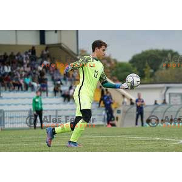 in action during U-15 friendly football match between Italy and Slovenia in Gradisca D\'isonzo, Italy on September 15, 2022