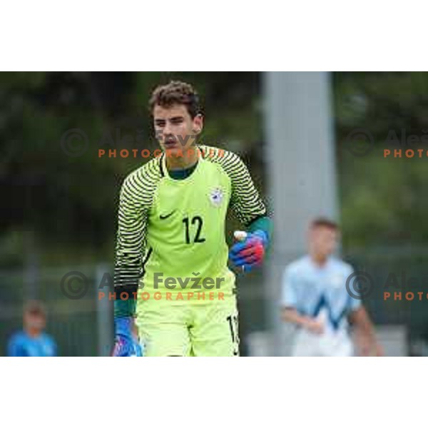Tanej Handanovic of Slovenia during U-15 friendly football match between Italy and Slovenia in Gradisca D\'isonzo, Italy on September 15, 2022