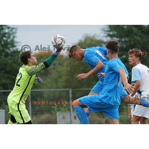 Tanej Handanovic of Slovenia during U-15 friendly football match between Italy and Slovenia in Gradisca D\'isonzo, Italy on September 15, 2022
