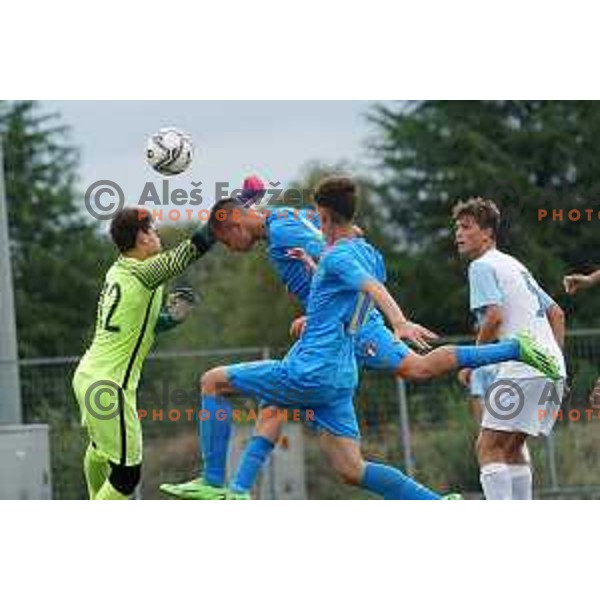 Tanej Handanovic of Slovenia during U-15 friendly football match between Italy and Slovenia in Gradisca D\'isonzo, Italy on September 15, 2022
