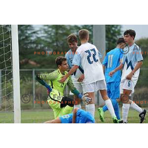Tanej Handanovic of Slovenia during U-15 friendly football match between Italy and Slovenia in Gradisca D\'isonzo, Italy on September 15, 2022