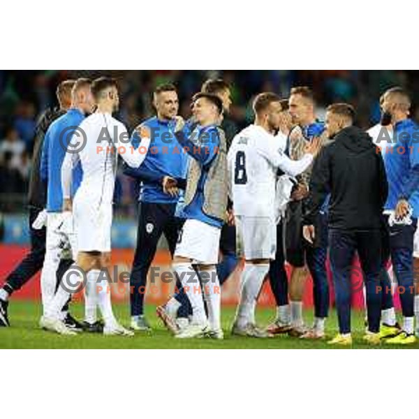 during UEFA Nations League match between Slovenia and Norway in Stozice, Ljubljana, Slovenia on September 24, 2022