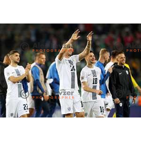 Jasmin Kurtic in action during the UEFA Nations League match between Slovenia and Norway in Stozice, Ljubljana, Slovenia on September 24, 2022