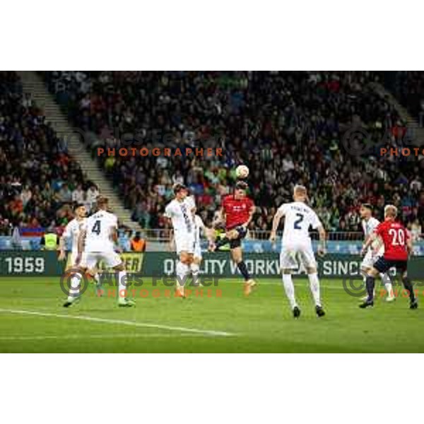 during UEFA Nations League match between Slovenia and Norway in Stozice, Ljubljana, Slovenia on September 24, 2022