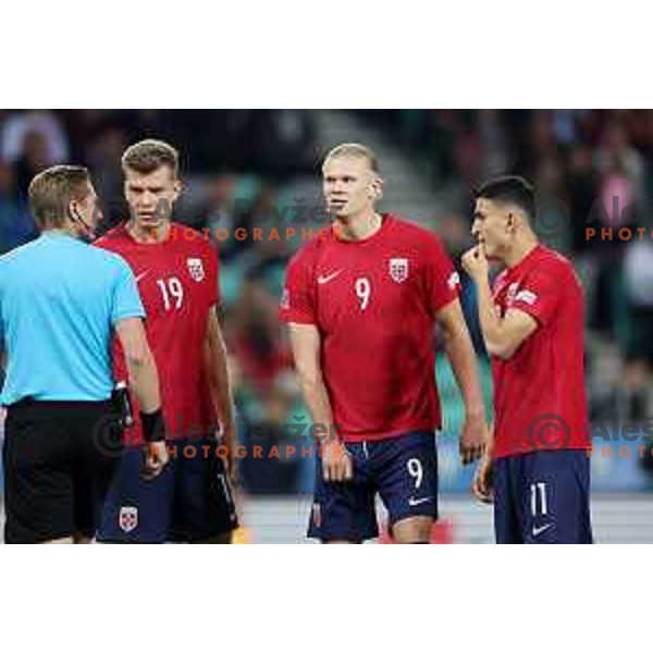 UEFA Nations League match between Slovenia and Norway in Stozice, Ljubljana, Slovenia on September 24, 2022