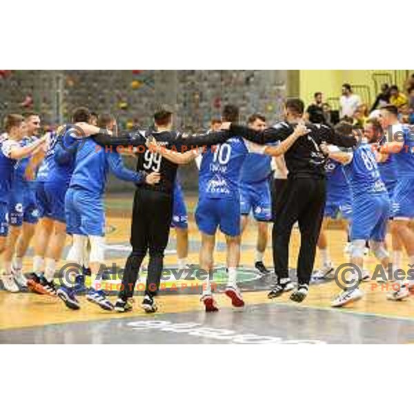 after 1.NLB league handball match between Gorenje Velenje and Celje Pivovarna Lasko in Velenje, Slovenia on September 25, 2022