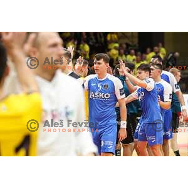 after 1.NLB league handball match between Gorenje Velenje and Celje Pivovarna Lasko in Velenje, Slovenia on September 25, 2022