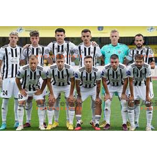in action during Prva Liga Telemach 2022-2023 football match between Domzale and Mura in Domzale, Slovenia on October 1, 2022