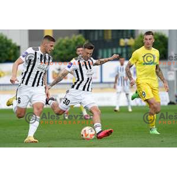 Martin Sroler in action during Prva Liga Telemach 2022-2023 football match between Domzale and Mura in Domzale, Slovenia on October 1, 2022