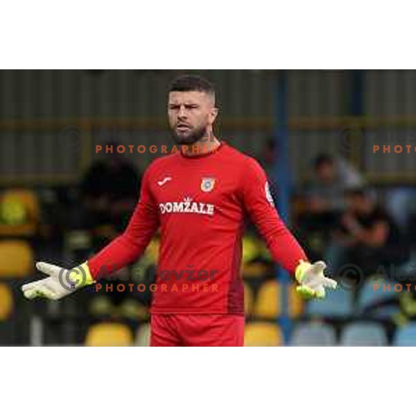 Ajdin Mulalic in action during Prva Liga Telemach 2022-2023 football match between Domzale and Mura in Domzale, Slovenia on October 1, 2022