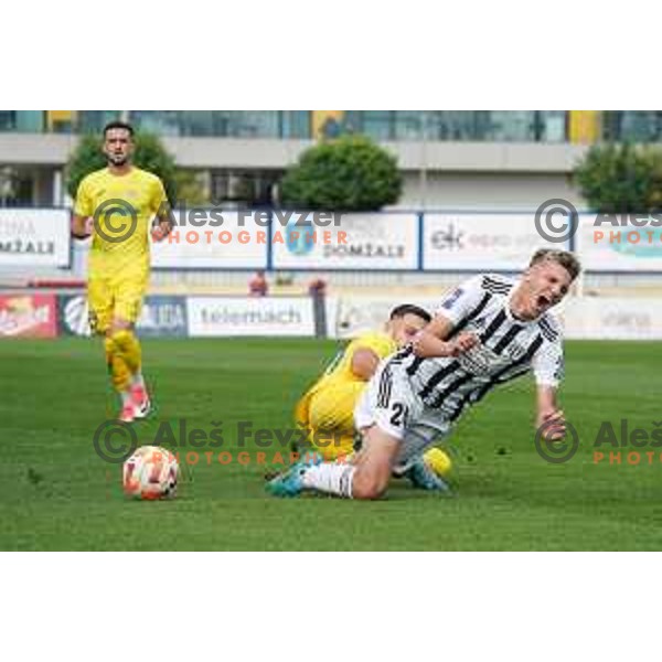 Tio Cipot in action during Prva Liga Telemach 2022-2023 football match between Domzale and Mura in Domzale, Slovenia on October 1, 2022