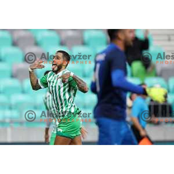 Rui Pedro celebrates goal during Prva Liga Telemach 2022-2023 football match between Olimpija and Tabor CB 24 Sezana in SRC Stozice, Ljubljana, Slovenia on October 1, 2022