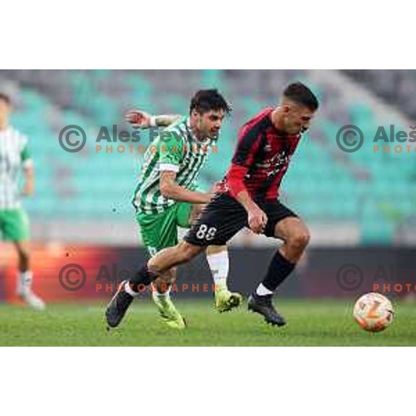 during Prva Liga Telemach 2022-2023 football match between Olimpija and Tabor CB 24 Sezana in SRC Stozice, Ljubljana, Slovenia on October 1, 2022