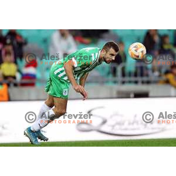 in action during Prva Liga Telemach 2022-2023 football match between Olimpija and Tabor CB 24 Sezana in SRC Stozice, Ljubljana, Slovenia on October 1, 2022
